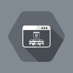 Car appointment online icon