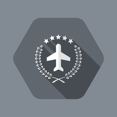 Obraz premium Luxury airline symbol icon