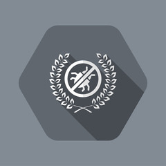 Premium antivirus flat icon