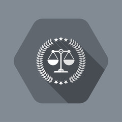 Legal assistance service icon