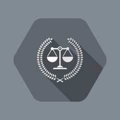 Legal assistance service icon