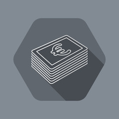 Pile of banknotes - Euro