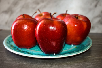 Red Apples on a Plate