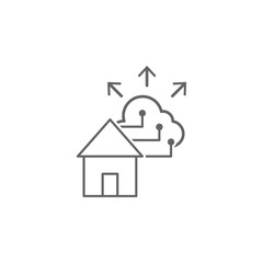 Digital business, shared icon. Element of digital business icon. Thin line icon for website design and development, app development. Premium icon