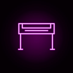 Printer neon icon. Elements of architecture set. Simple icon for websites, web design, mobile app, info graphics