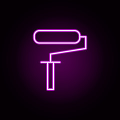 cushion neon icon. Elements of architecture set. Simple icon for websites, web design, mobile app, info graphics