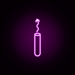 tube experiment neon icon. Elements of arrow and object set. Simple icon for websites, web design, mobile app, info graphics