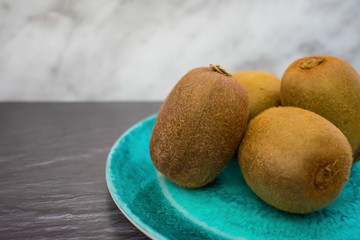 Kiwifruit on a plate