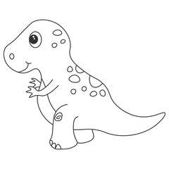 Dinosaur tyrannosaur contour