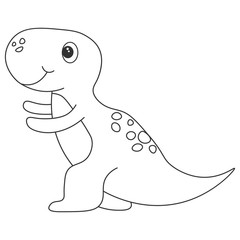 Dinosaur tyrannosaur contour