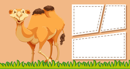 Camel on note template