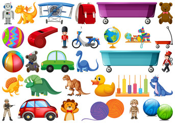 Set of children toys