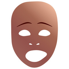 Sad theatrical mask