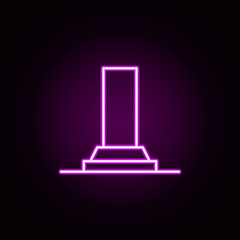 auto maintenance neon icon. Elements of auto workshop set. Simple icon for websites, web design, mobile app, info graphics