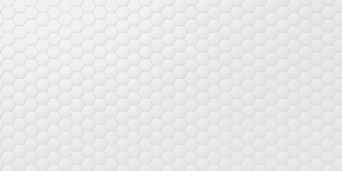 3d geometric white honeycomb texture abstract background hexagos