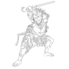 japanese colouring page