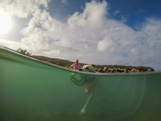 Turtle Views around the Caribbean Island of Curacao