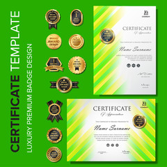 new template certificate