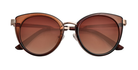 Women's sunglasses with brown lenses