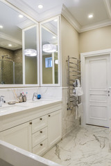 Beautiful  bathroom in scandinavian style