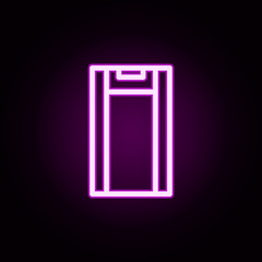 treadmill neon icon. Elements of furnitures set. Simple icon for websites, web design, mobile app, info graphics