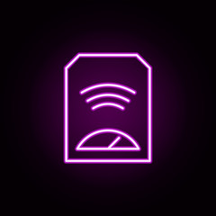 heater neon icon. Elements of internet things set. Simple icon for websites, web design, mobile app, info graphics