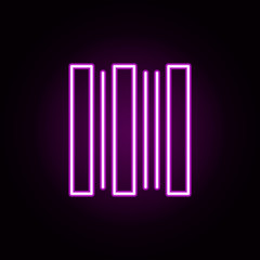 barcode neon icon. Elements of internet things set. Simple icon for websites, web design, mobile app, info graphics
