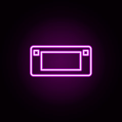 game console neon icon. Elements of internet things set. Simple icon for websites, web design, mobile app, info graphics