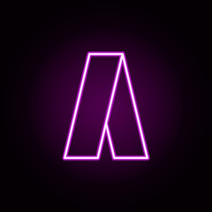 adwords neon icon. Elements of Minimal universal theme set. Simple icon for websites, web design, mobile app, info graphics