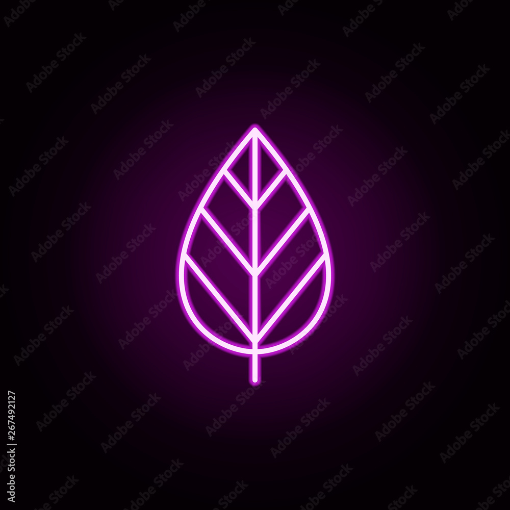 Poster tree neon icon. elements of minimal universal theme set. simple icon for websites, web design, mobil