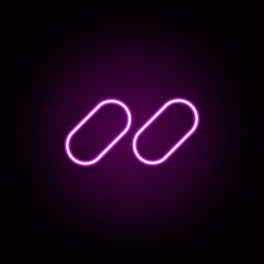 unlinked neon icon. Elements of Minimal universal theme set. Simple icon for websites, web design, mobile app, info graphics