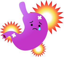 Illustration of a cute stomach 