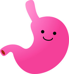 Illustration of a cute stomach 