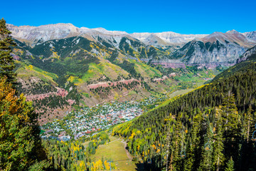 Telluride, Colorado view from above