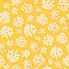 Abstract pretty flower seamless pattern