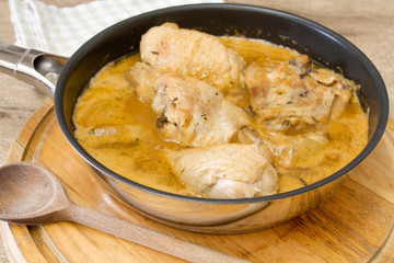 poulet à la crème