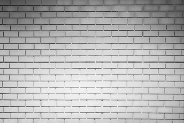 White brick wall texture background with space for text. White brick wallpaper. Home interior...