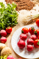 Fresh vegetables. Useful and healthy eating