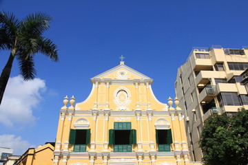 Obraz premium St. Dominic’s Church in Senado Square, Macau