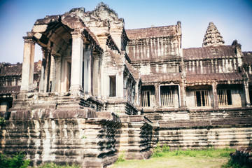 Ancient temple of Angkor Wat, Siem Reap, Kingdom of Cambodia. - 267499744