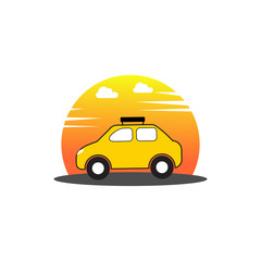 travel car  logo design