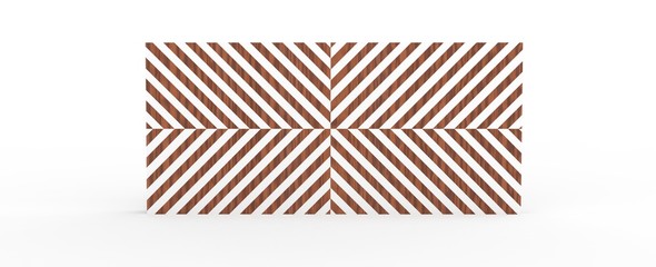 Fondo abstracto minimalista, patrón geométrico, render 3D