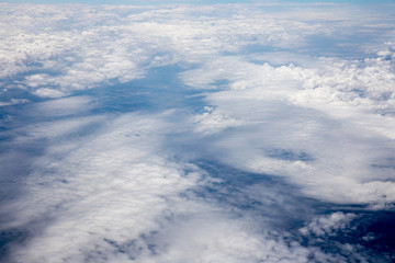 The sky above the clouds