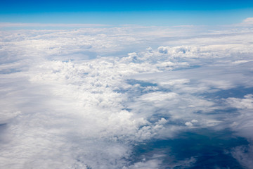 The sky above the clouds