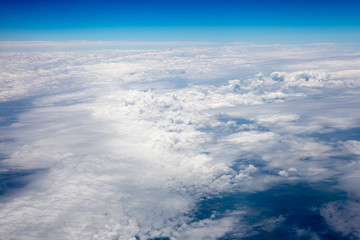 The sky above the clouds