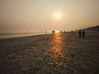 Fototapeta premium sunset on the beach