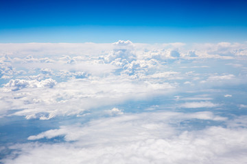 Fototapeta na wymiar The sky above the clouds