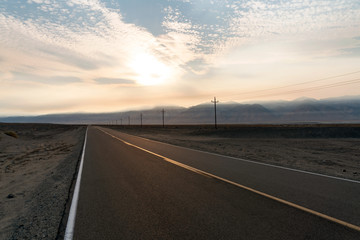 Fototapeta premium On the road again - for that lone road traveler that just wants he open highway on the scenic route