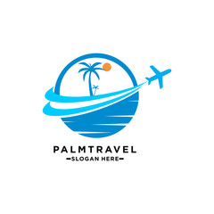 airplane Travel  logo icon vector