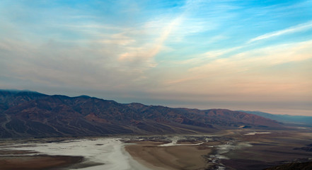 The vivid landscape scenery of Death Valley is an ad for tourism